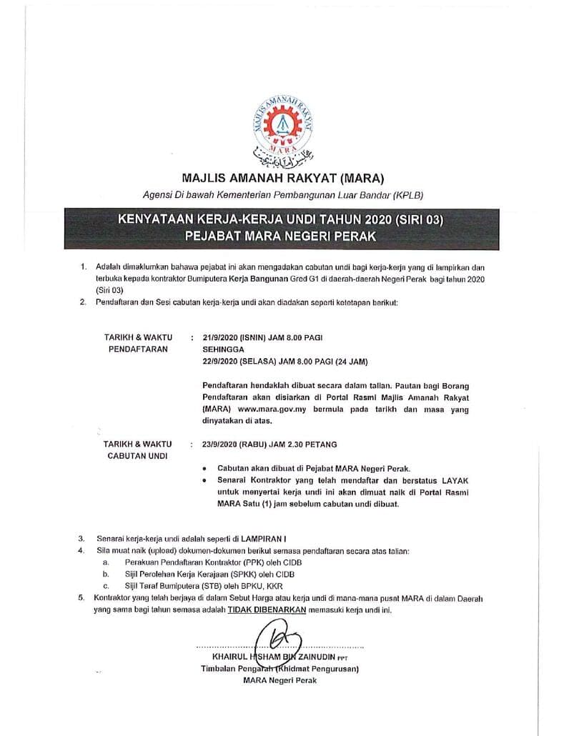 Kenyataan Kerja Kerja Undi Tahun 2020 Siri 03 Pejabat Mara Negeri Perak Majlis Amanah Rakyat
