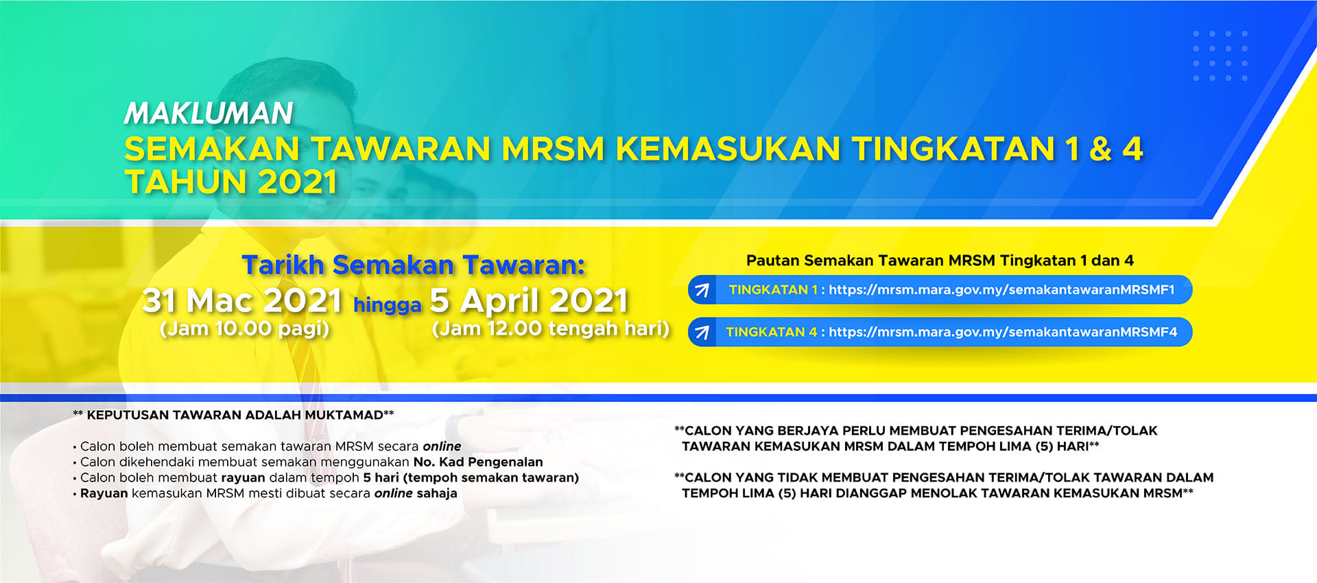 Semakan Keputusan Mrsm Tingkatan 4 2021 Rayuan Mrsm Tingkatan 1 Kemasukan 2020 Semakan Keputusan Berikut Dikongsikan Maklumat Berkaitan Permohonan Kemasukan Mrsm Tingkatan 4 2021 Secara Online Meliputi Perkongsian Pautan Borang Syarat Kemasukan